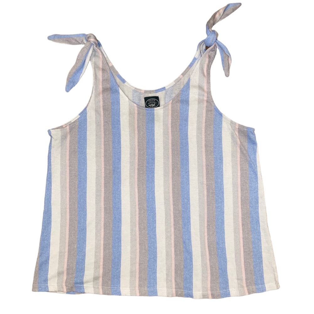 Laura Ashley Tank Top Shoulder Ties Size Medium